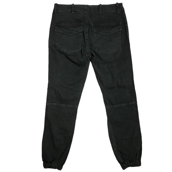 Nili Lotan Cropped Military Jogger Ankle Zipper Carbon Charcoal Black Pants 2 - Picture 8 of 13